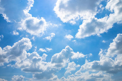 Low angle view of clouds in sky