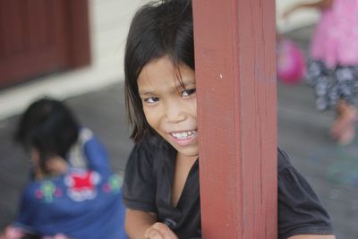 Portrait of smiling girl