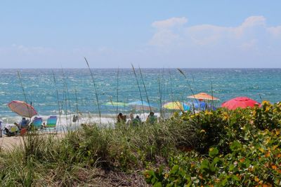 Scenic view of sea against sky
