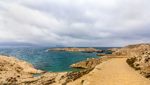 Scenic view of sea against sky