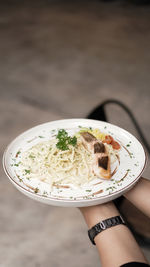 Close-up of food in plate