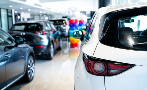 Cars on street