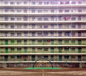 Full frame shot of residential building