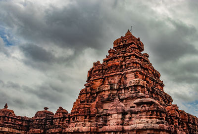 Pattadakal temple complex group of monuments breathtaking stone art with dramatic sky
