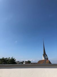 Traditional building against blue sky