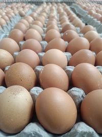 Full frame shot of eggs for sale