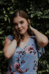 Portrait of a smiling young woman