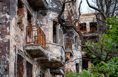 Low angle view of old building