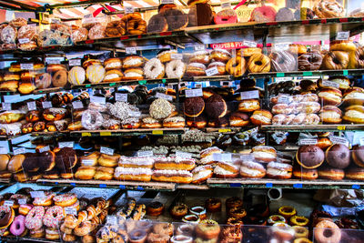 Full frame shot of food in store