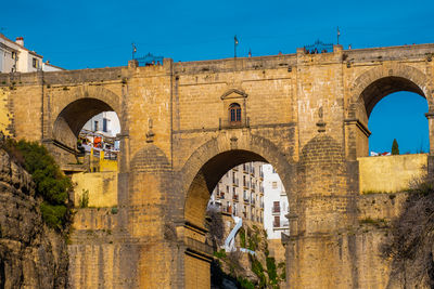 Low angle view of historical building