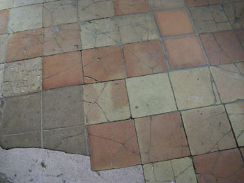 Full frame shot of tiled floor