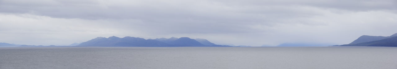 Panoramic view of desert against sky