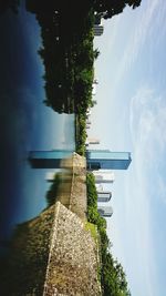 Scenic view of river against sky