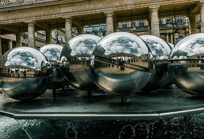 Close-up of metal sculpture