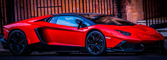 Car parked on street in city