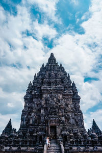 Exterior of temple against sky