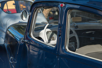 Close-up of vintage car