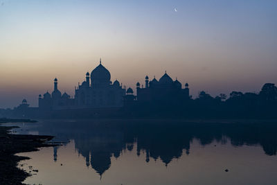 Reflection of buildings in water