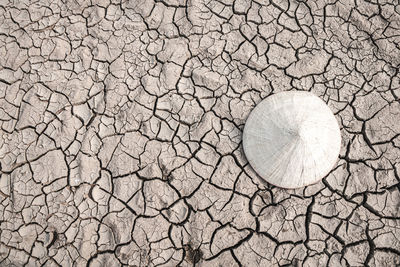 Full frame shot of cracked land