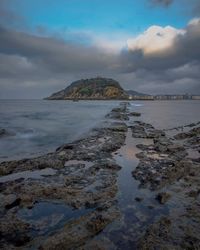 Scenic view of sea against sky