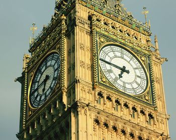 Low angle view of big ben