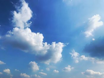 Low angle view of clouds in sky