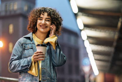 Portrait of a smiling young woman