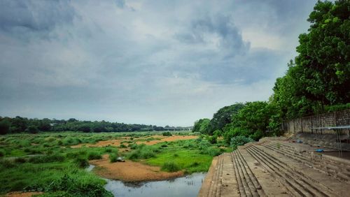 Scenic view of landscape against sky