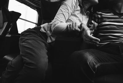 People sitting in bus