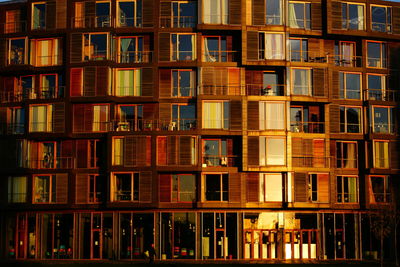 Full frame shot of residential building