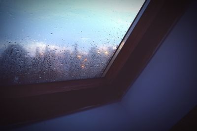 Rain drops on glass window