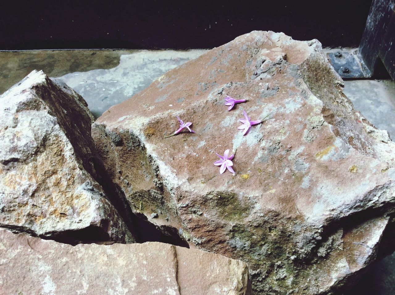 rock - object, rock formation, water, rock, high angle view, nature, rocky, beauty in nature, mountain, day, cliff, outdoors, tranquility, rough, sea, rocky mountains, geology, sunlight, scenics