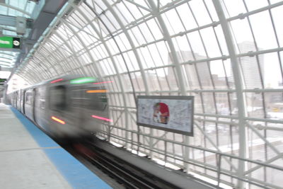 Interior of subway station