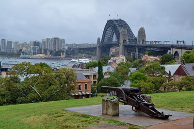 View of historic building against cloudy sky