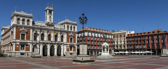 Buildings against blue sky