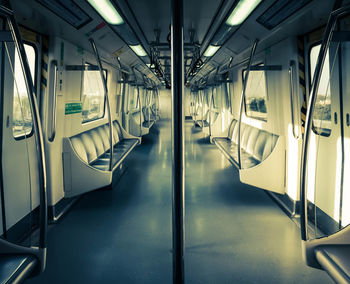 Interior of train