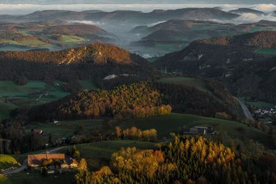 Scenic view of mountains