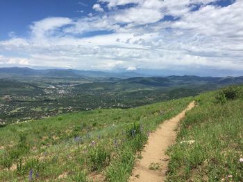 Scenic view of landscape against sky