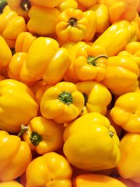 Full frame shot of yellow bell pepper