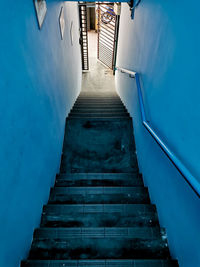 Low angle view of staircase in building