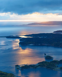 View of the atlantic ocean from peak tenerife after a storm, cape breton island, nova scotia, canada