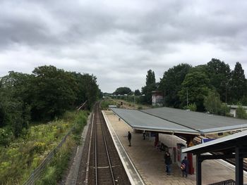 Railroad station platform