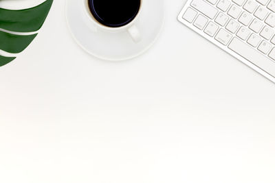 Coffee cup on table