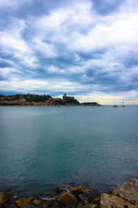 Scenic view of sea against sky