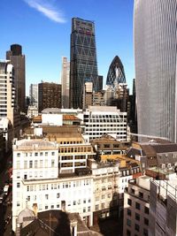 Modern cityscape against sky