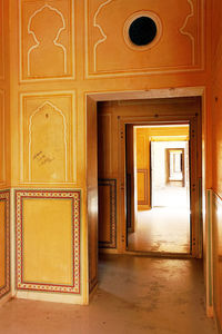Empty corridor at nahargarh fort