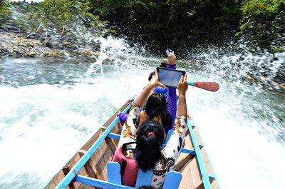People enjoying in river