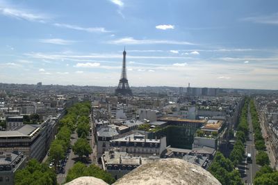 Eiffel tower with eiffel tower in background