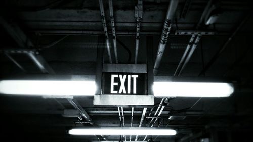 Low angle view of ceiling