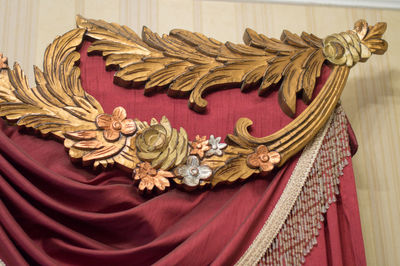 Close-up of christmas decorations on table